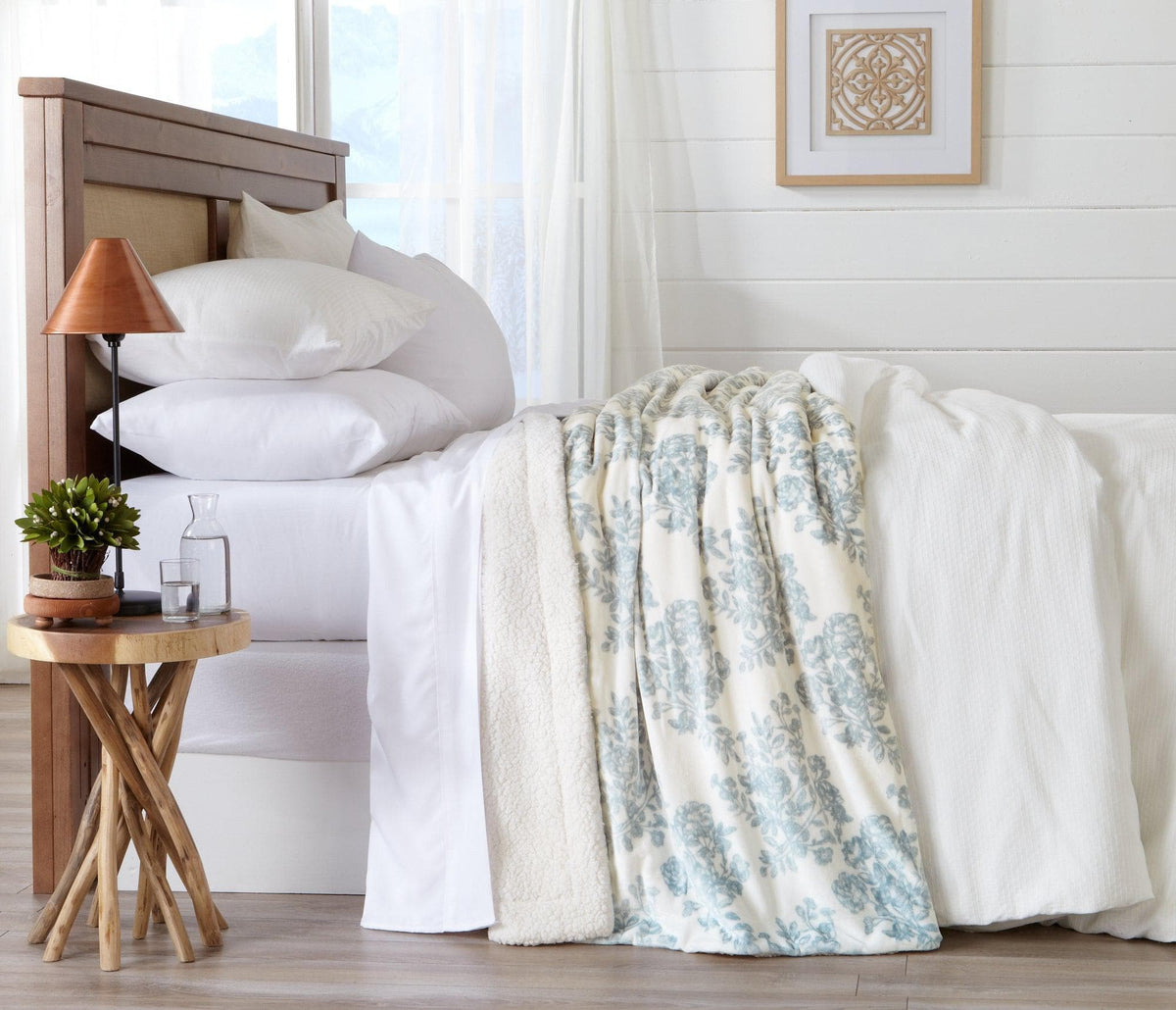 Velvet Plush Sherpa Blanket – Cielo Collection
