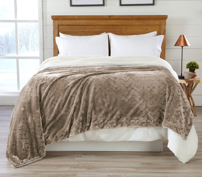 Velvet Plush Sherpa Blanket – Cielo Collection