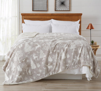 Velvet Plush Sherpa Blanket – Cielo Collection