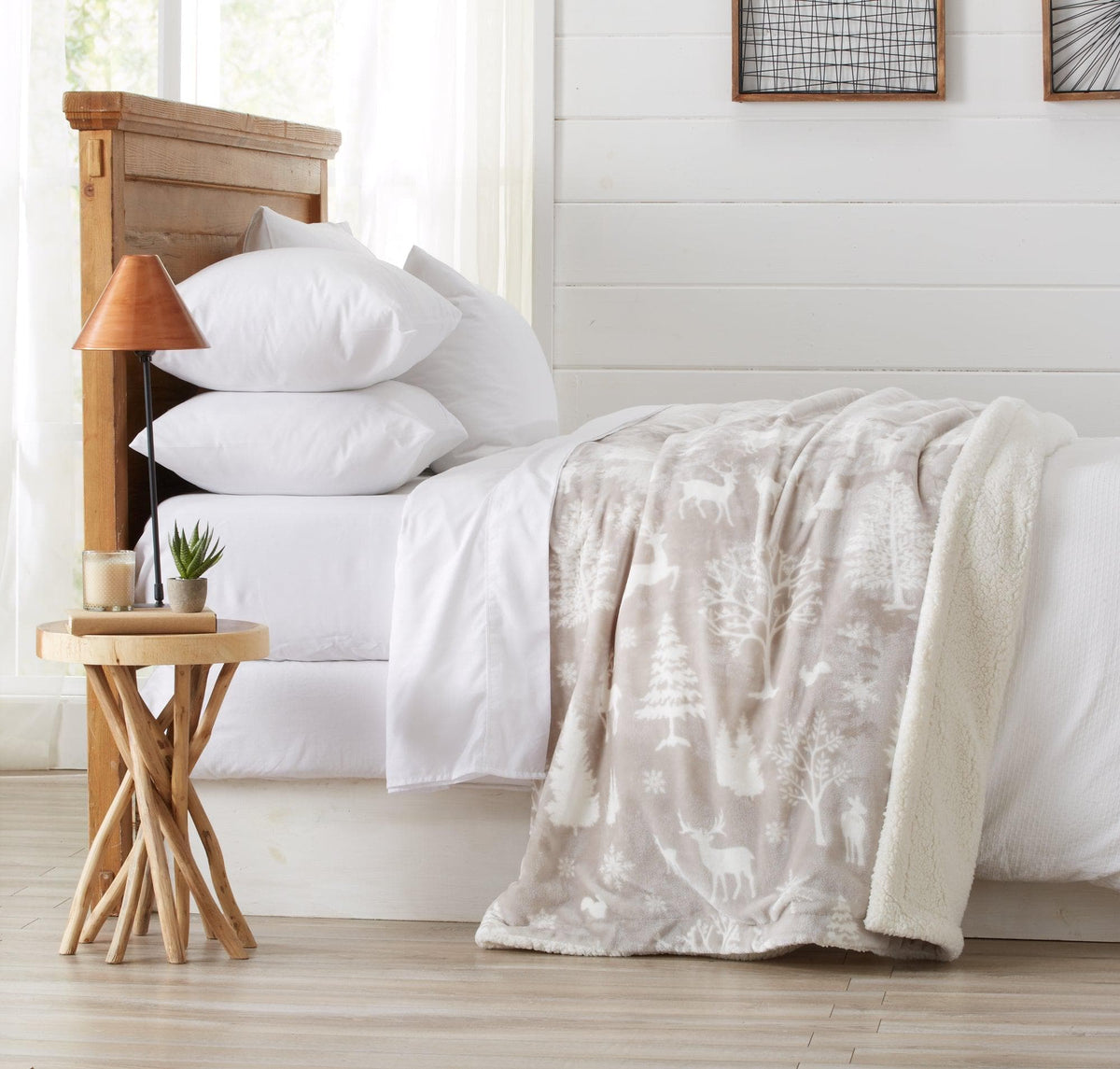 Velvet Plush Sherpa Blanket – Cielo Collection