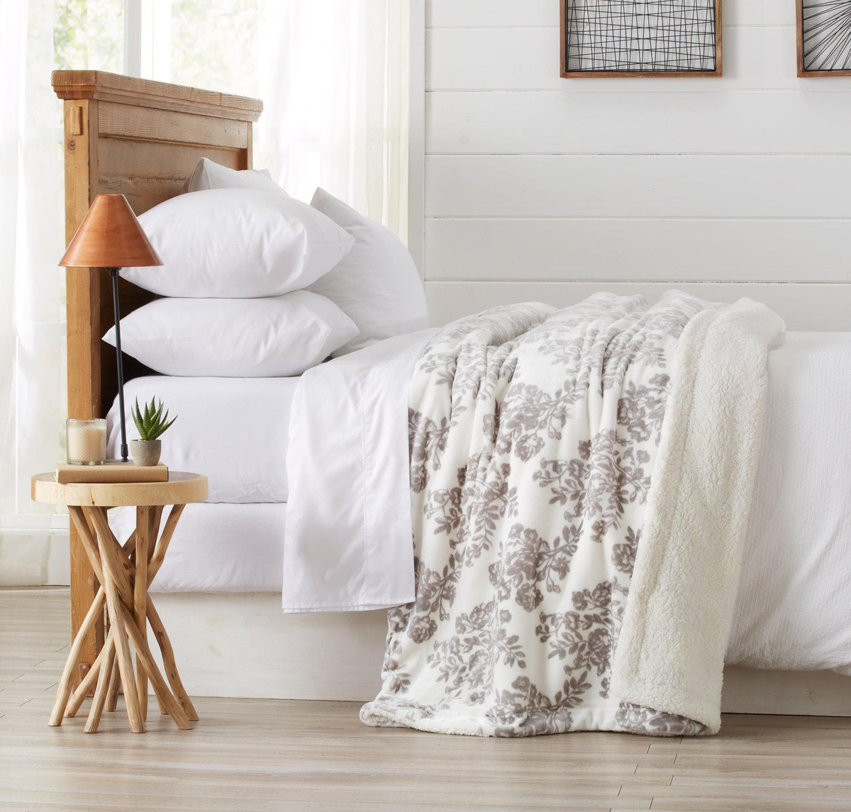 Velvet Plush Sherpa Blanket – Cielo Collection