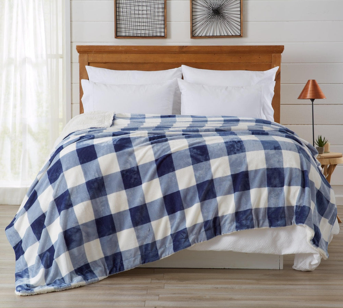 Velvet Plush Sherpa Blanket – Cielo Collection