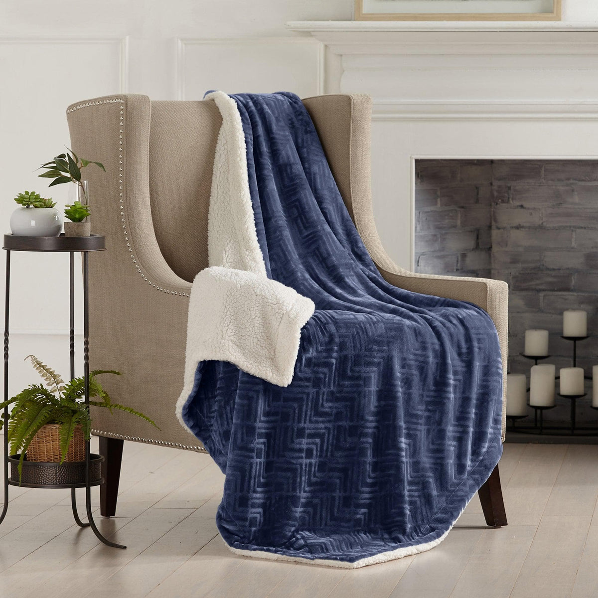 Velvet Plush Sherpa Blanket – Cielo Collection