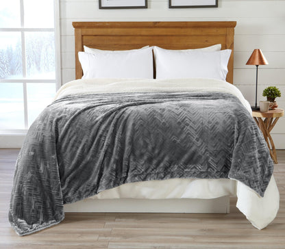 Velvet Plush Sherpa Blanket – Cielo Collection