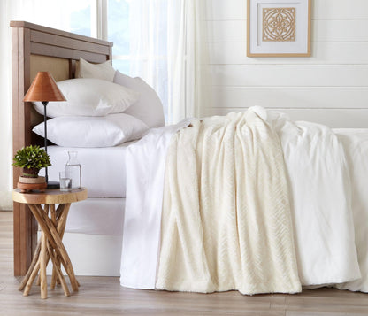 Velvet Plush Sherpa Blanket – Cielo Collection
