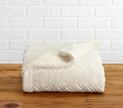 Velvet Plush Sherpa Blanket – Cielo Collection