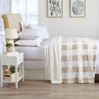 Velvet Plush Sherpa Blanket – Kinsley Collection