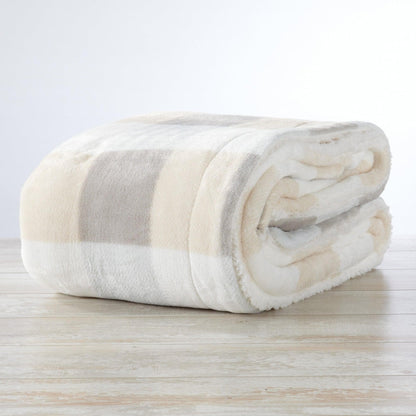 Velvet Plush Sherpa Blanket – Kinsley Collection