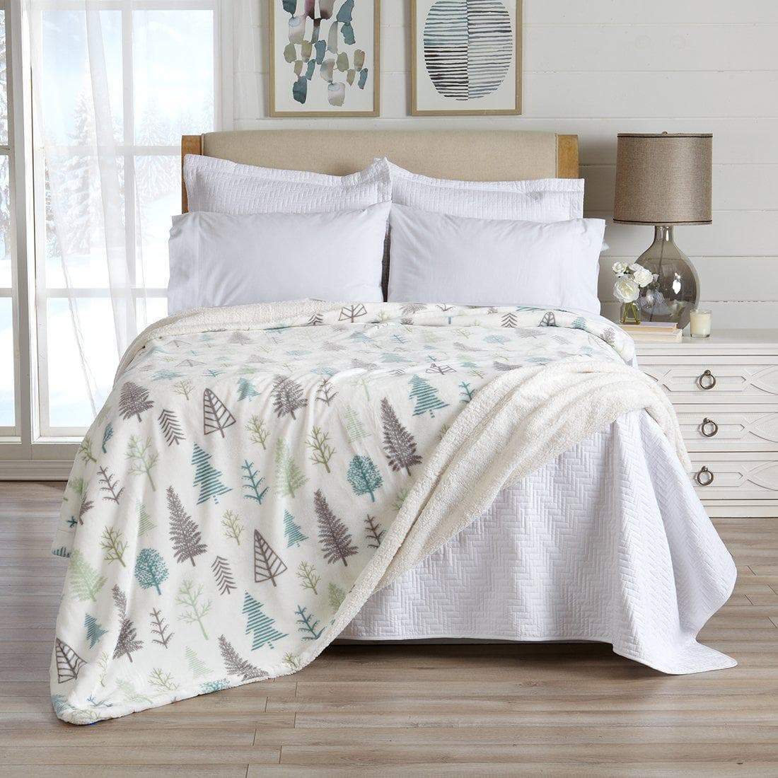 Velvet Plush Sherpa Blanket – Kinsley Collection