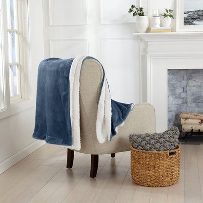 Velvet Plush Sherpa Blanket – Kinsley Collection