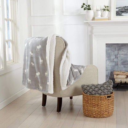 Velvet Plush Sherpa Blanket – Kinsley Collection