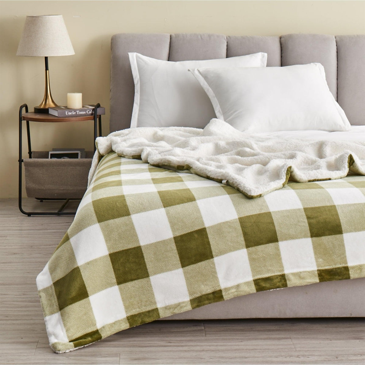 Velvet Plush Sherpa Blanket – Kinsley Collection