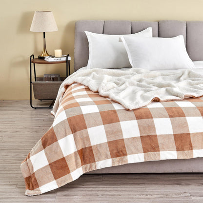Velvet Plush Sherpa Blanket – Kinsley Collection