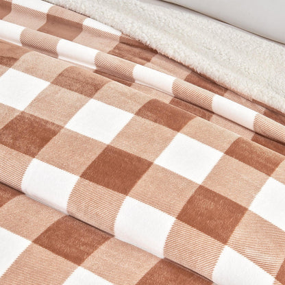 Velvet Plush Sherpa Blanket – Kinsley Collection