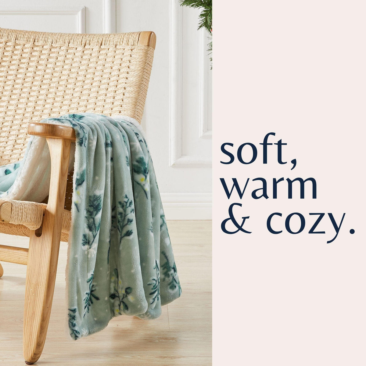 Velvet Plush Sherpa Blanket – Kinsley Collection