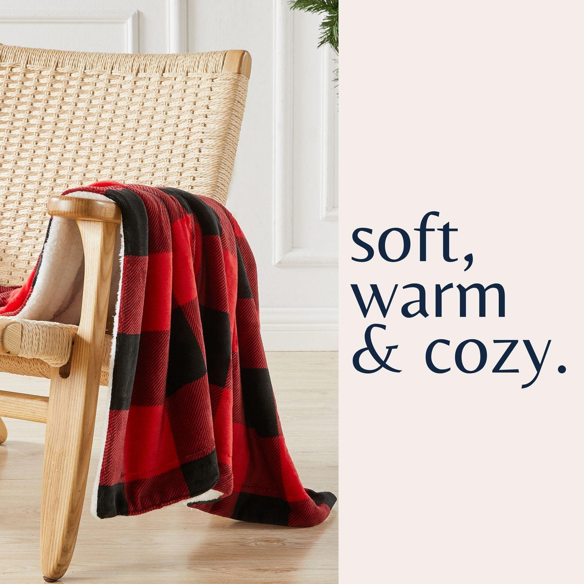 Velvet Plush Sherpa Blanket – Kinsley Collection