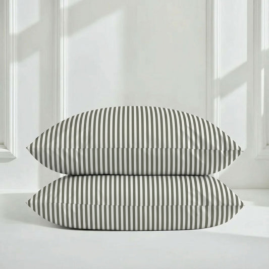 Luxury Australian sateen pillowcase set from Italic featuring smooth, shiny satin fabric in a soft, elegant home bedroom setting.