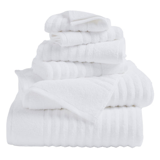 Set of plush combed cotton bath towels from the Karina Collection by Great Bay Home, shown in soft, neutral tones.