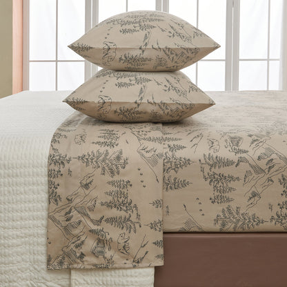 Lodge Printed Sheet Set - Mountain Ridge Collection