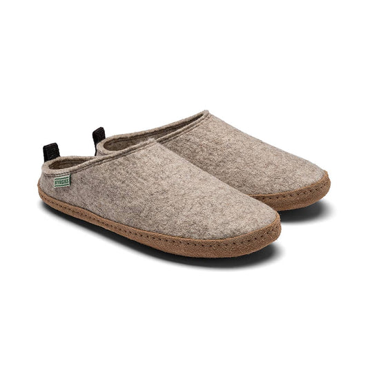 Kyrgies indoor wool slides with cozy wool upper and comfortable slip-on design, ideal for indoor wear.