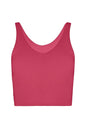 V Neck Organic Cotton Crop Tank