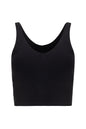 V Neck Organic Cotton Crop Tank