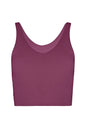 V Neck Organic Cotton Crop Tank