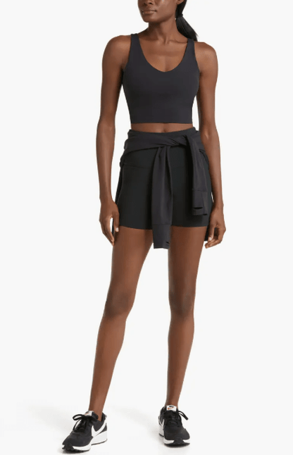 V Neck Organic Cotton Crop Tank