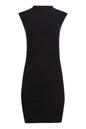 Kara Cotton Mock Neck Ruched Mini Dress