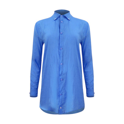 Naomi Linen Tunic Blouse - Glacier