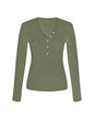 Monroe Organic Cotton Henley Long Sleeve