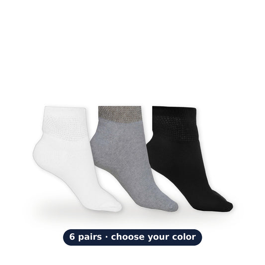 Men's Cotton Ankle Socks (6 Pair) – color selection