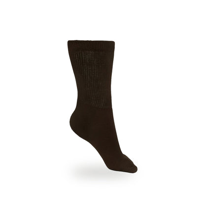 Men's Cotton Crew Socks (6 Pair) – Brown