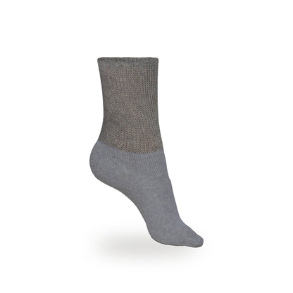 Men's Cotton Crew Socks (6 Pair) – Grey