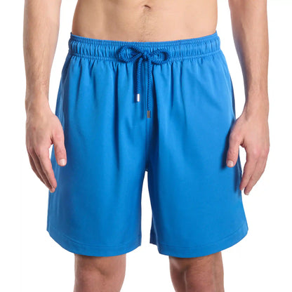 Men’s Premium Compression-Lined Hybrid Shorts – Ocean Blue
