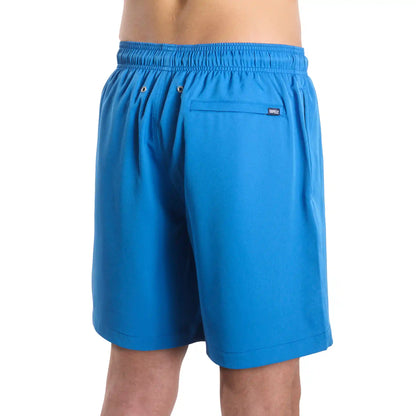 Men’s Premium Compression-Lined Hybrid Shorts – Ocean Blue