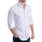 goTIELESS Ultimate Dress Shirt (White/Royal Palm)