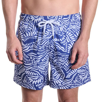 Men’s Premium Compression-Lined Hybrid Shorts – Salt Spray-Harbor and Surf