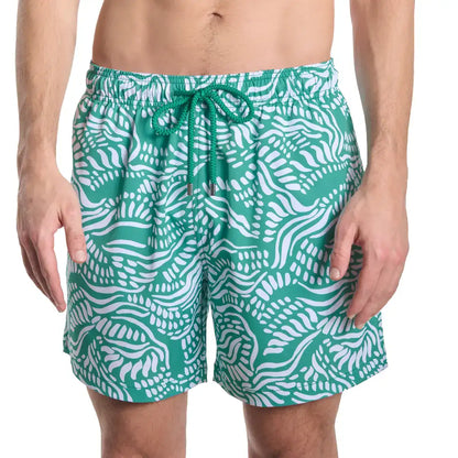 Men’s Premium Compression-Lined Hybrid Shorts – Salt Spray - Palm and Surf