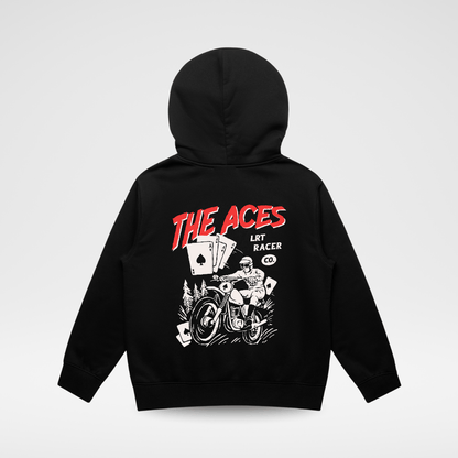 THE ACES HOODIE - RECYCLED BLACK
