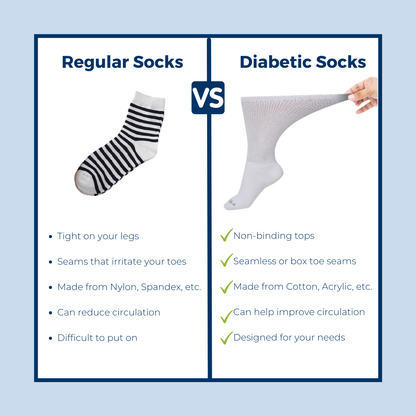 Men's DSC diabetic socks, ultra-soft upper calf style, shown in a set of four pairs with seamless design for comfort.