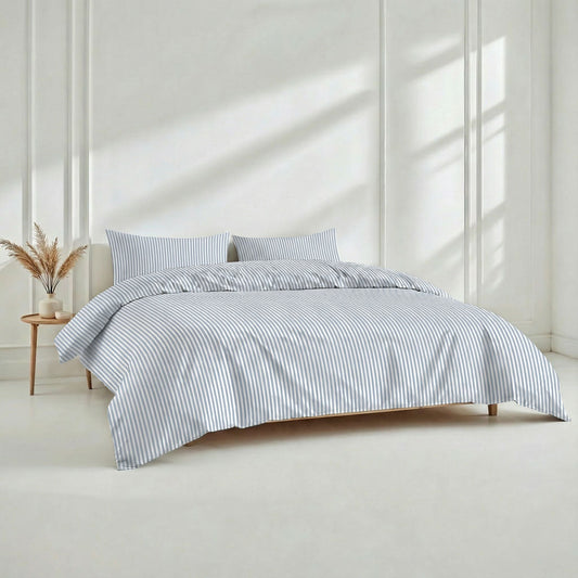 Luxury Australian sateen bedding bundle from Italic, showcasing soft, smooth bed sheets and pillowcases in a cozy bedroom setting.