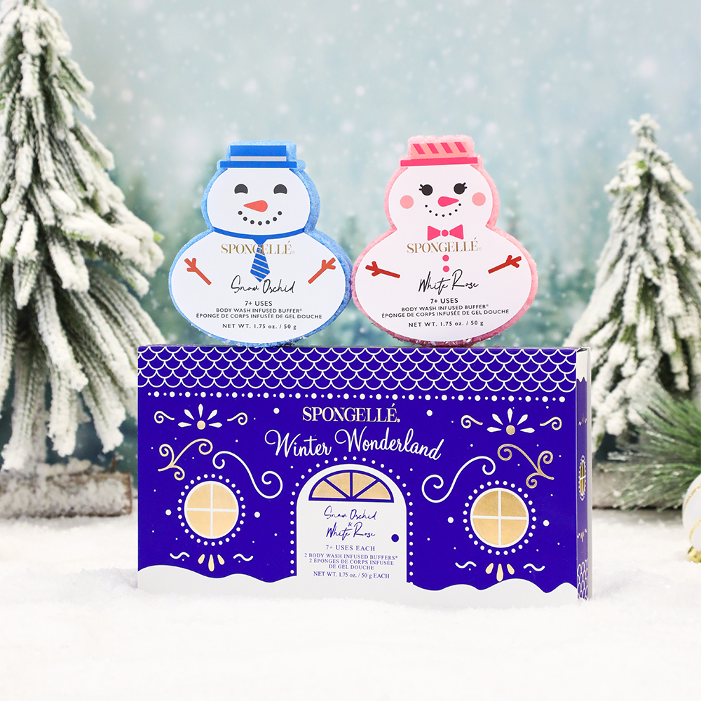 Spongellé Winter Wonderland Holiday Snowman Gift Set